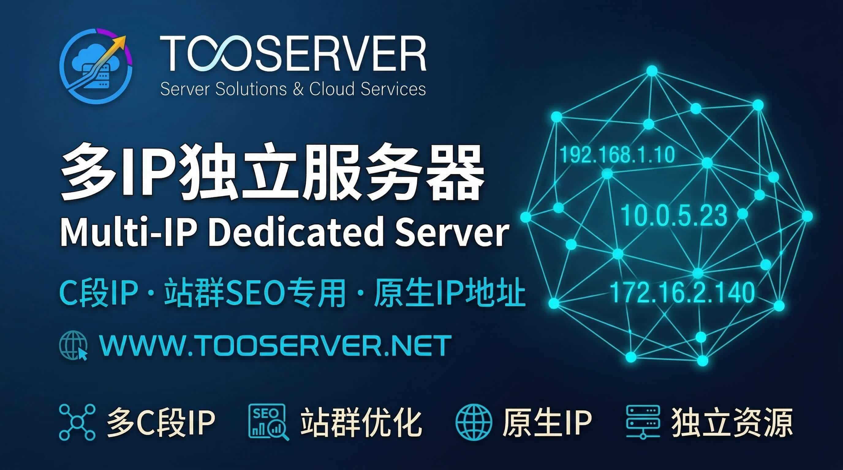 Multi-IP Server Rental | Global SEO Dedicated Servers U - TooServer